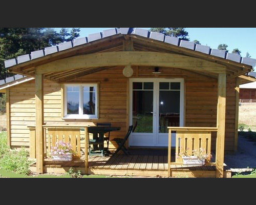 Chalet et sa terrasse